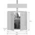xonox.home Venice Waschbeckenunterschrank (B/H/T: 60x56x34 cm) in wei Melamin und wei Hochglanz tiefzieh