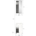 xonox.home Vira Badkombination (B/H/T: 38x190x34 cm) in wei Melamin und wei Hochglanz tiefzieh