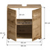 xonox.home Zeno Waschbeckenunterschrank mit Waschtisch Einsatz (B/H/T: 64x60x34 cm) in Evoke Oak Nachbildung und Evoke Oak Nachbildung