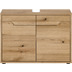 xonox.home Zeno Waschbeckenunterschrank mit Waschtisch Einsatz (B/H/T: 84x60x34 cm) in Evoke Oak Nachbildung und Evoke Oak Nachbildung