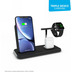 ZENS Aluminium Stand + Apple Watch + Dock, Qi, schwarz, ZEDC07B/00
