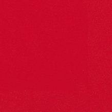 Duni Servietten rot, 3lagig Tissue Uni rot, 33 x 33 cm, 20 Stück