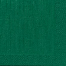 Duni Dinner-Servietten 4lagig Tissue geprägt Uni dunkelgrün, 40 x 40 cm, 50 Stück