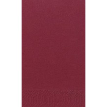 Duni Dinner-Servietten 2lagig Tissue Uni bordeaux, 40 x 40 cm, 250 Stück