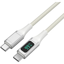4smarts USB-C auf USB-C Kabel DigitCord 100W 1,5m weiß