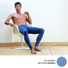 AMMANN Hose lang mit Eingriff, Serie Jeans, hellblau 5