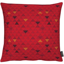 APELT Loft Style Kissenhülle rot 40x40, Dreiecksmuster