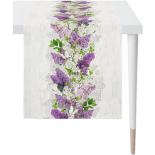 APELT Springtime Tischläufer Flieder lila / mauve / natur 45x140 cm