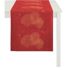APELT Tischläufer Loft Style, rot 48 cm x 140 cm, Pflanzenmuster
