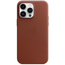 Apple Leder Case iPhone 14 Pro Max mit MagSafe umbra