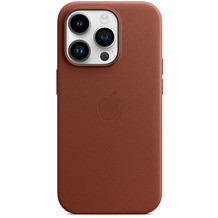 Apple Leder Case iPhone 14 Pro mit MagSafe umbra