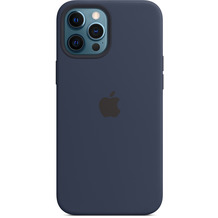 Apple Silikon Case iPhone 12 Pro Max mit MagSafe (dunkelmarine)