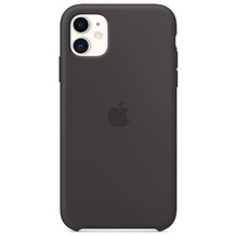 Apple Silikon Case iPhone 11 schwarz