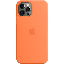 Apple Silikon Case iPhone 12/12 Pro mit MagSafe (kumquat)