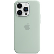 Apple Silikon Case iPhone 14 Pro mit MagSafe agavengrün