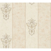 Architects Paper barocke Mustertapete Luxury Classics Vliestapete beige grau metallic 343713 10,05 m x 0,53 m