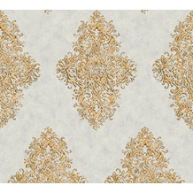 Architects Paper barocke Mustertapete Luxury Classics Vliestapete beige grau metallic 351103 10,05 m x 0,53 m
