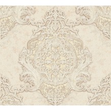 Architects Paper barocke Mustertapete Luxury Classics Vliestapete beige metallic 343723 10,05 m x 0,53 m