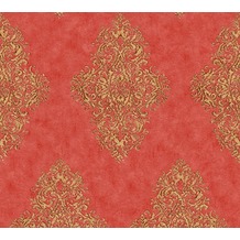 Architects Paper barocke Mustertapete Luxury Classics Vliestapete beige metallic rot 351106 10,05 m x 0,53 m