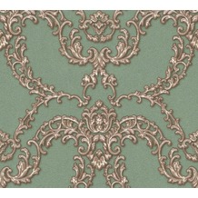 Architects Paper barocke Mustertapete Luxury Classics Vliestapete braun grün metallic 347773 10,05 m x 0,53 m