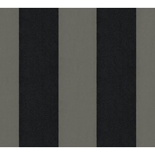 Architects Paper beflockte Vliestapete Castello Tapete grau schwarz metallic 335815 10,05 m x 0,52 m