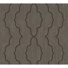 Architects Paper besticktes Designpanel AP Wall Fashion Textiltapete braun metallic 306155 3,20 m x 0,53 m
