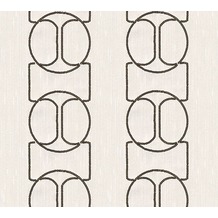 Architects Paper besticktes Designpanel AP Wall Fashion Textiltapete creme metallic 306133 3,20 m x 0,53 m