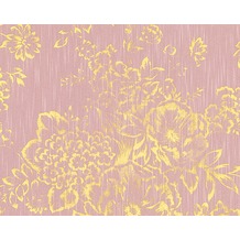 Architects Paper klassische Mustertapete Metallic Silk Textiltapete rosa metallic 306575 10,05 m x 0,53 m