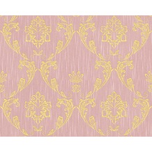 Architects Paper klassische Mustertapete Metallic Silk Textiltapete rosa metallic 306585 10,05 m x 0,53 m
