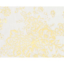 Architects Paper klassische Mustertapete Metallic Silk Textiltapete weiß metallic 306571 10,05 m x 0,53 m