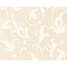 Architects Paper Mustertapete Tessuto, Textiltapete, elfenbein, perlweiß, signalweiß 954907
