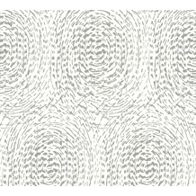 Architects Paper Vliestapete Alpha Tapete mit grafischen Kreisen metallic weiß 333732 10,05 m x 0,53 m
