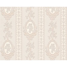 AS Création barocke Mustertapete Belle Epoque Strukturprofiltapete beige creme metallic 186133 10,05 m x 0,53 m