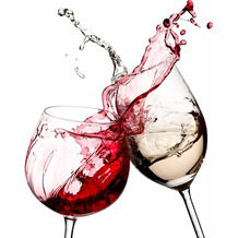 AS Création Leinwandbild Wine Glasses 50 cm x 50 cm