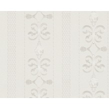 AS Création Mustertapete Black & White 3, Tapete, metallic, weiß 891327 10,05 m x 0,53 m