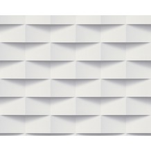 AS Création Mustertapete in 3D-Optik Authentic Walls Tapete grau weiß 302481 10,05 m x 0,53 m