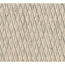AS Création Mustertapete in Riffelblech Optik Happy Spring Vliestapete beige grau 343462 10,05 m x 0,53 m
