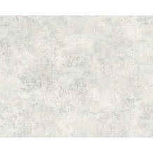 AS Création Mustertapete in Vintage-Putzoptik Decoworld, Tapete, signalgrau, reinweiß 954064 10,05 m x 0,53 m