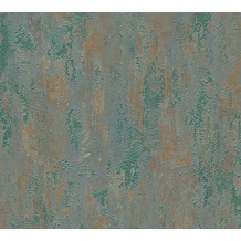 AS Création Mustertapete in Vintage Optik Havanna Tapete braun grün metallic 326512 10,05 m x 0,53 m