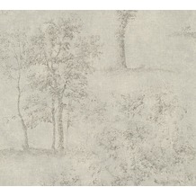 AS Création Mustertapete Secret Garden Tapete grau metallic 336032 10,05 m x 0,53 m