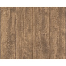 AS Création Mustertapete Wood`n Stone, Tapete, Holzoptik, braun 708823 10,05 m x 0,53 m