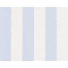AS Création Shabby Chic Mustertapete Liberté, Tapete, blau, weiß 314024 10,05 m x 0,53 m