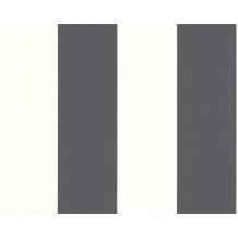 AS Création Streifentapete Black & White 3, Vliestapete, grau, weiß 179050 10,05 m x 0,53 m