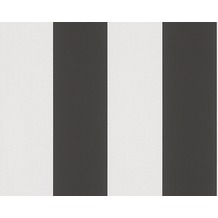 AS Création Streifentapete Elegance 3, Vliestapete, schwarz, weiß 334213 10,05 m x 0,53 m