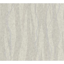 AS Création Streifentapete Siena Tapete grau metallic 329993 10,05 m x 0,53 m