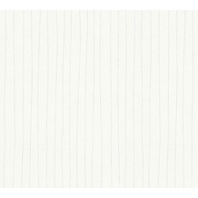 AS Création Vliestapete Meistervlies Streifentapete überstreichbar weiß 320041 10,05 m x 0,53 m