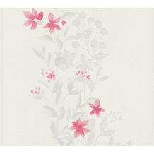 AS Création Vliestapete Blooming Tapete floral beige rot grau 372664 10,05 m x 0,53 m