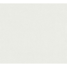 AS Création Vliestapete Blooming Tapete Uni weiß 372623 10,05 m x 0,53 m