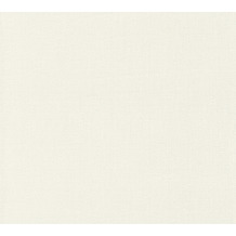 AS Création Vliestapete Blooming Tapete Uni weiß 372681 10,05 m x 0,53 m