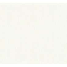 AS Création Vliestapete Blooming Tapete Uni weiß 288578 10,05 m x 0,53 m